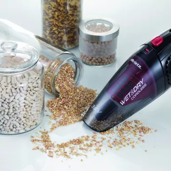 Ariete Wet & Dry cordless, nat- en droogzuiger, filtering, matras, spiegel, traptreden, bekleding, mechanisch, 2 jaar, zakloos