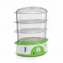 Ariete 911 Healthy Steam - elektrische stoomkoker - 3 manden - rijstcontainer - timer 60 min. - 800 watt - 9 liter - wit en groen