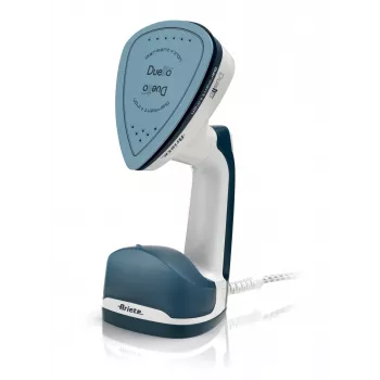 Ariete 6246 Duetto kledingstrijkijzer - verticale stomer en strijkijzer met antiaanbaklaag keramische zool - 1000 watt - wit en blauw