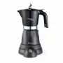 Ariete 1368 Moka Aroma, elektrische mokakoker, 4/6 kopjes, 480 W, automatische uitschakeling, houdt temperatuur op 30 graden, zwart