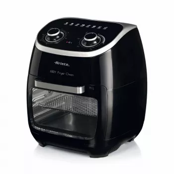 Ariete 4619 Airy Fryer oven – heteluchtfriteuse en elektrische bakoven met draaispit – roterende mand – droogoven – 2000 watt – 11 liter – staal
