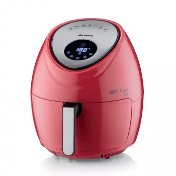 Ariete 4618 Airy Fryer XXL - heteluchtfriteuse - frituur 2,5 kg friet - 7 liter - koken zonder olie en vet - 1800 watt - rood