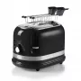 Ariete 149 Modern witte toaster met tang voor 2 sneetjes brood, sandwich of toast - 6 bruiningsstanden - ontdooien - Modern lijn - zwart