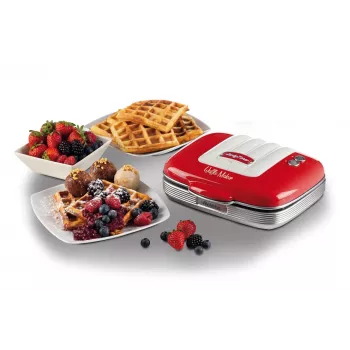 Ariete 1973 wafelijzer, 700 W, antiaanbakplaten, rood, rood, 700 W, 700 W, 700 W, 210 mm, 250 mm