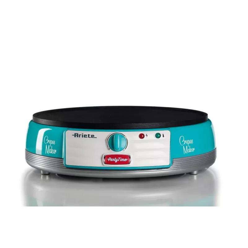 Ariete Maker elektrische plaat voor crêpes, 1000 W, antiaanbaklaag, blauw