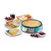Ariete Maker elektrische plaat voor crêpes, 1000 W, antiaanbaklaag, blauw