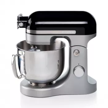 Ariete Moderna zwarte mixer, staafmixer, zwart, kloppen, kneden, mixen, 5,5 l, draaiknop, aluminium