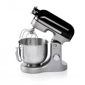 Ariete Moderna zwarte mixer, staafmixer, zwart, kloppen, kneden, mixen, 5,5 l, draaiknop, aluminium