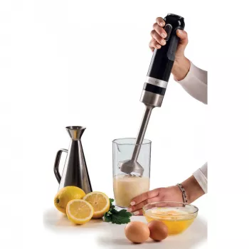 Ariete 602 staafmixer Moderna, 1000 W, 10 snelheden + turbo, accessoires inbegrepen, zwart