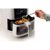 Ariete 4626 Airy Fryer 6L, heteluchtfriteuse, 1300 W, 6 l inhoud, 2,5 kg capaciteit, 8 voorgeprogrammeerde programma's, temperatuur tot 200 °C, transparante mand voor kookcontrole, zwart