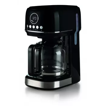 Ariete 1396 Moderna filterkoffiemachine, American Coffee, capaciteit 15 kopjes, warmhoudplaat, LCD-display, uitneembaar en wasbaar filter, zwart