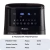 Ariete 4633, heteluchtfriteuse 4L, 1400W, inhoud 4L, 9 programma's, shake- en grillfunctie, temperatuur tot 200°C, zwart