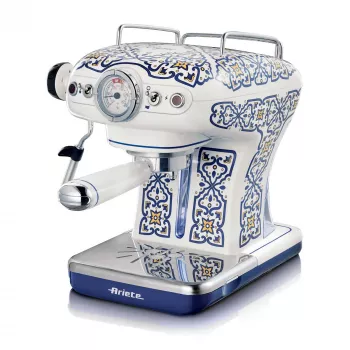 Ariete 1389 Capri koffiemachine, 850 W, tankinhoud 0,9 l, filter voor 1 of 2 kopjes, lekbak, melkopschuimer