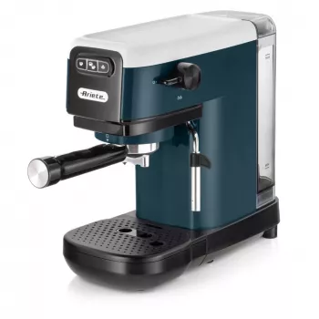 Ariete 1399 espressomachine, voor koffiepoeder en ESE-pads, 1300 W, 1,1 l inhoud, 15 bar druk, filter voor 1, 2 kopjes en ESE-pads, cappuccino, wit