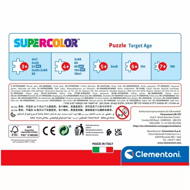 Clementoni Supercolor Gabby’s Dollhouse puzzel 30 stukjes tekenfilms