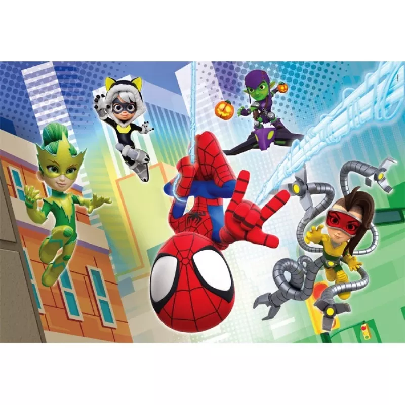 Clementoni puzzel 2x60 stukjes, Spidey en zijn geweldige vrienden (21625)