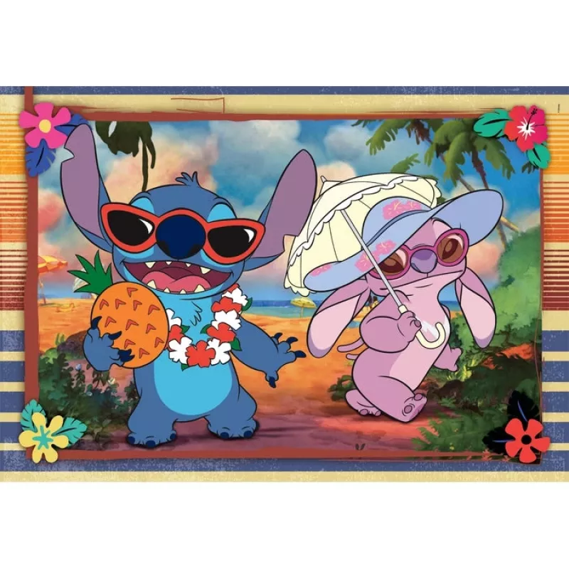 Clementoni Supercolor puzzel 2x60 stukjes, Stitch (24822)