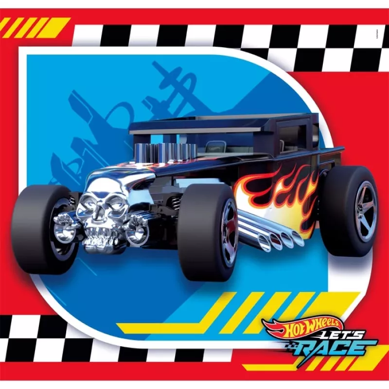 Clementoni puzzel 3x48 stukjes, Hot Wheels (25313)