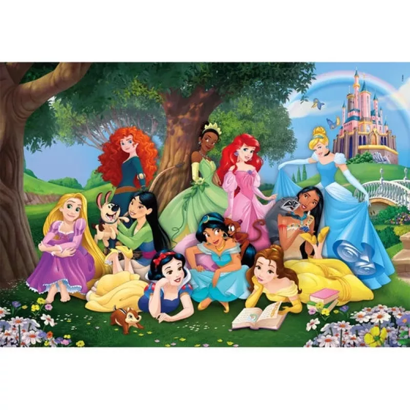 Clementoni Supercolor Disney Princess puzzel 104 st. tekenfilms