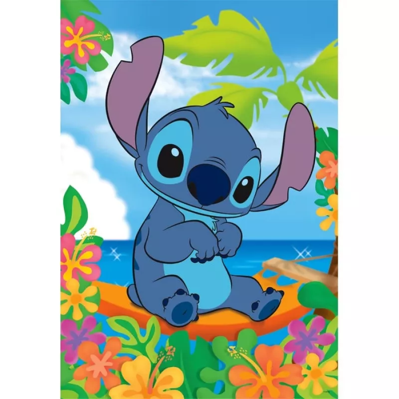 Clementoni Supercolor Stitch puzzel 104 stukjes tekenfilms