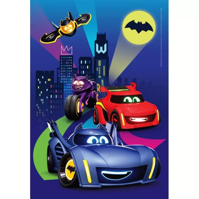 Clementoni Supercolor Batwheels puzzel 60 stuks comics