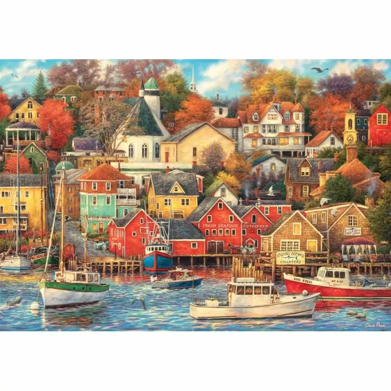 Clementoni High Quality Collection Good Times Harbor puzzel 1500 stukjes kunst