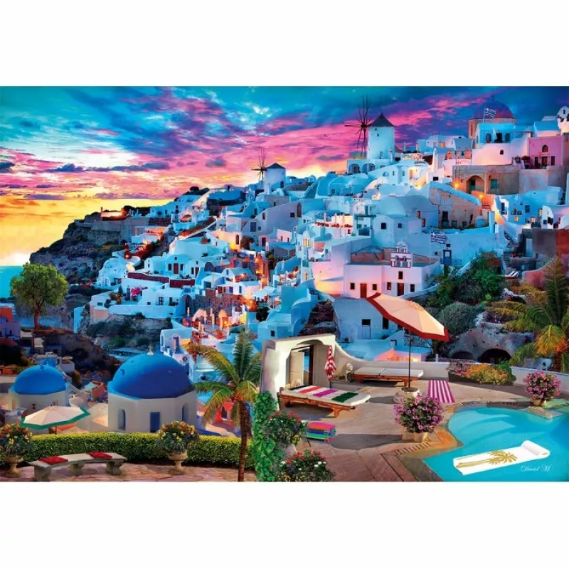 Clementoni High Quality Collection Griekenland zicht puzzel 500 stuks landschap