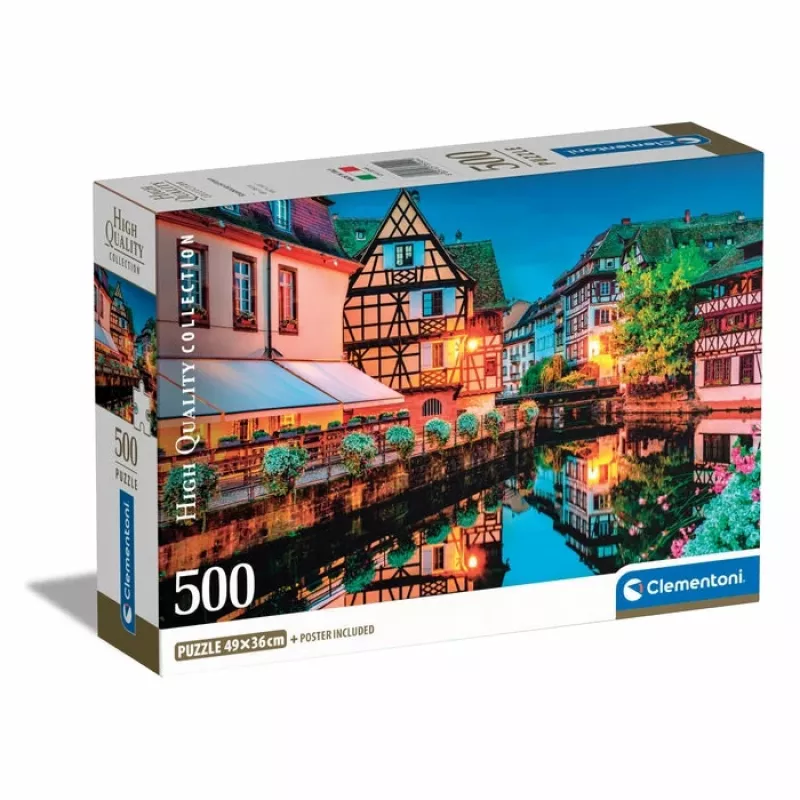 Clementoni High Quality Collection Straatsburg Oude Stad Puzzel 500 stuks Landschap