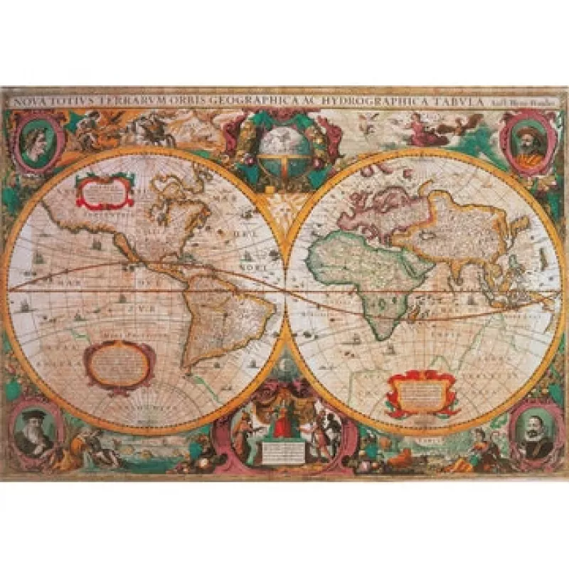 Clementoni Alte Karte Puzzel 1000 stuks Kaarten