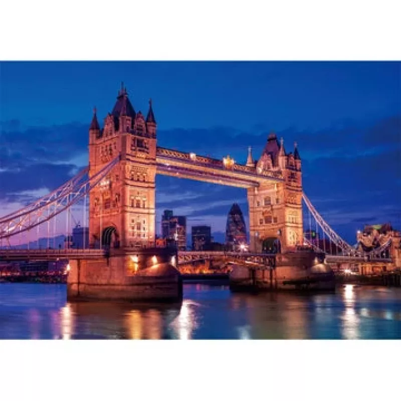 Clementoni Tower Bridge bij Nacht Puzzel 1000 stuks Gebouwen