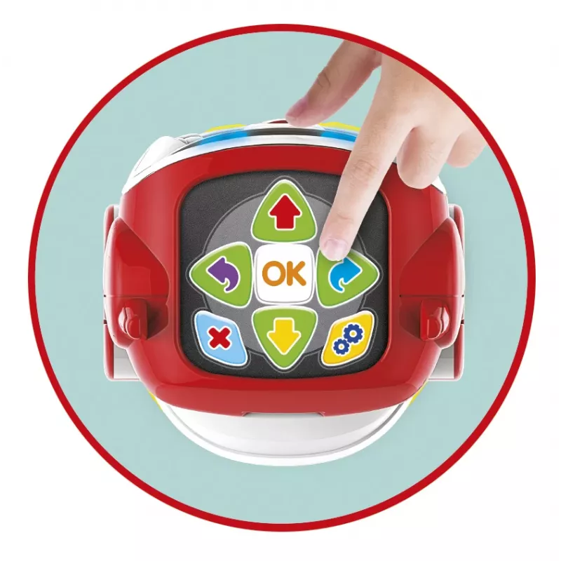 Clementoni DOC - Educatieve pratende robot, programmeerbare robot, 5 jaar, rood, wit