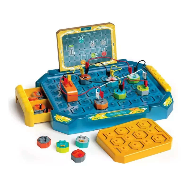 Clementoni Science & Play Elektronicalab, experimenteerdoos, elektriciteit, 8 jaar, diverse kleuren