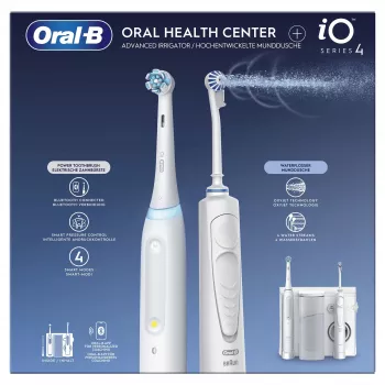 Oral-B iO4 & OxyJet mondverzorgingscentrum, wit