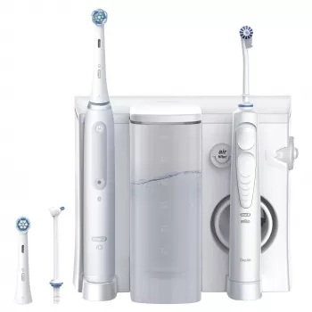 Oral-B iO4 & OxyJet mondverzorgingscentrum, wit