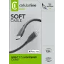 Cellularline Soft-kabel 120 cm – USB-C naar Lightning, soft-touch-kabel