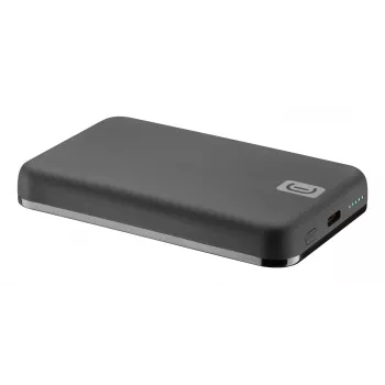 Cellularline draadloze powerbank MAG 5000 draagbare oplader compatibel met het MagSafe-systeem