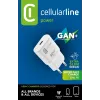Cellularline GAN wandlader USB-C 30W PD USB-C 30W PD wandlader met GaN-technologie