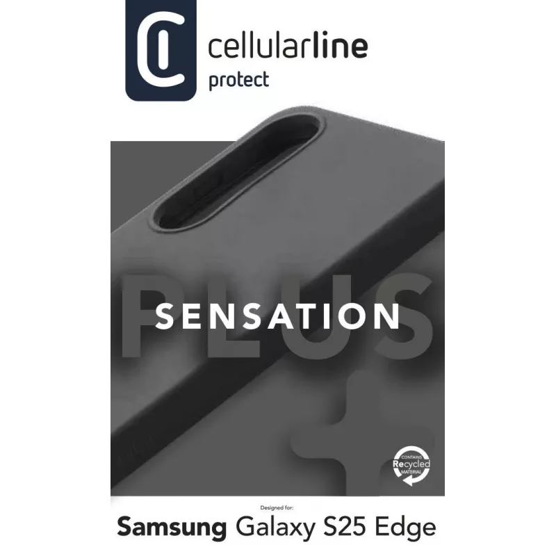 Cellularline Sensation+ - Galaxy S25 Edge soft-touch siliconen hoes