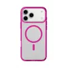 Cellularline Iconic Mag - iPhone 17 Pro transparante hoes met gekleurde randen, compatibel met het MagSafe-ecosysteem