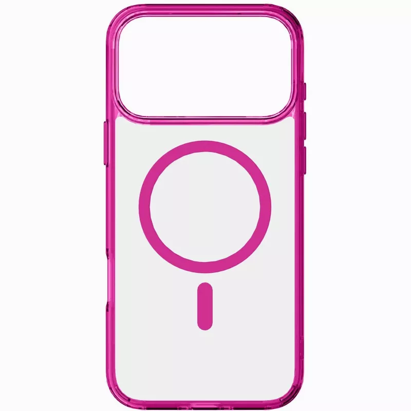 Cellularline Iconic Mag - iPhone 17 Pro transparante hoes met gekleurde randen, compatibel met het MagSafe-ecosysteem