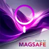 Cellularline Iconic Mag - iPhone 17 Pro transparante hoes met gekleurde randen, compatibel met het MagSafe-ecosysteem