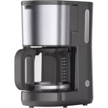Braun PurShine KF 1500 GY Filterkoffiemachine, 1000 W, grijs/roestvrij staal