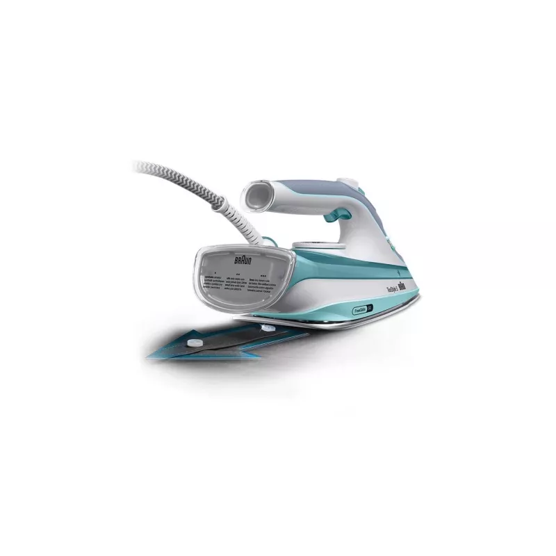 Braun TexStyle 3 SI 5017 GR stoomstrijkijzer keramische zool 2700 W grijs, turquoise, wit