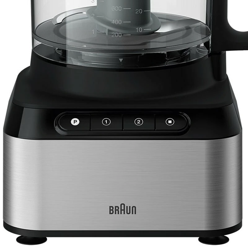 Braun FP 3233 SI keukenmachine 800 W 2,1 L zwart, roestvrij staal