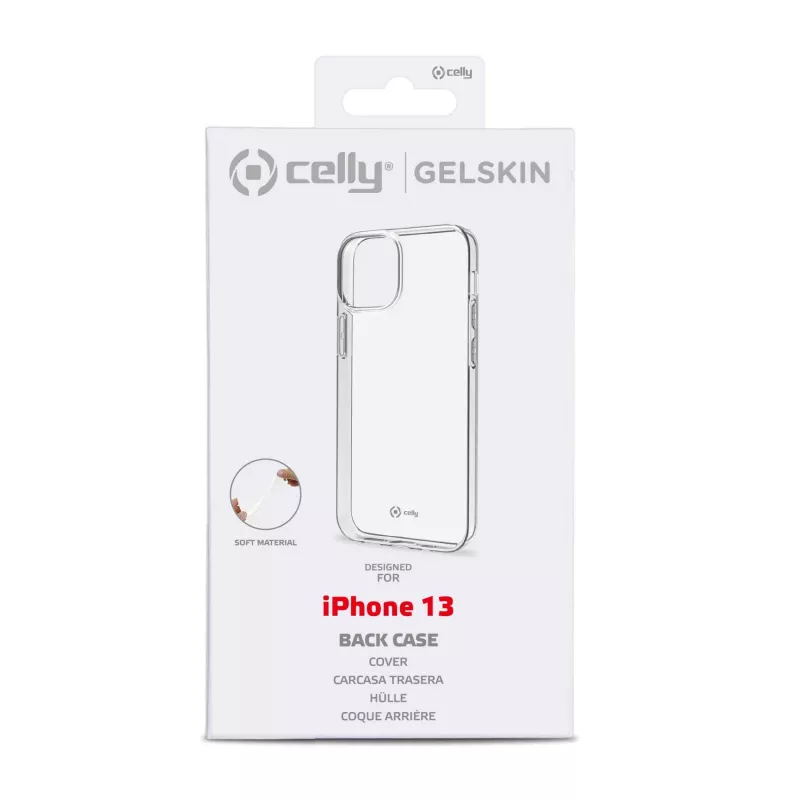 Celly GELSKIN Apple iPhone 13, hoesje, Apple, iPhone 13, 15,5 cm (6,1 inch), transparant