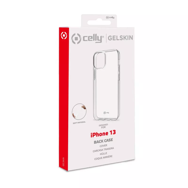 Celly GELSKIN Apple iPhone 13, hoesje, Apple, iPhone 13, 15,5 cm (6,1 inch), transparant