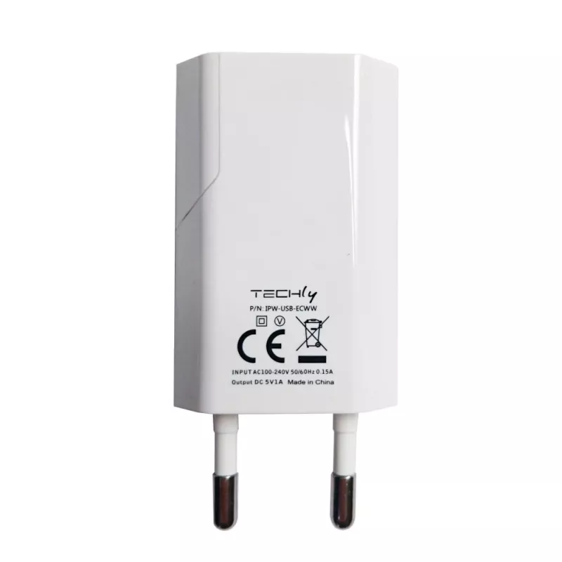 Techly IPW-USB-ECWW oplader voor mobiele apparaten universeel wit AC binnen