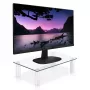 Techly glazen standaard voor monitor / laptop, vrijstaand, 20 kg, 33 cm (13 inch), 81,3 cm (32 inch), hoogteverstelling, transparant