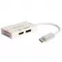 Techly IADAP DP-COMBOF3 videokabel-adapter DisplayPort DisplayPort + DVI + HDMI wit
