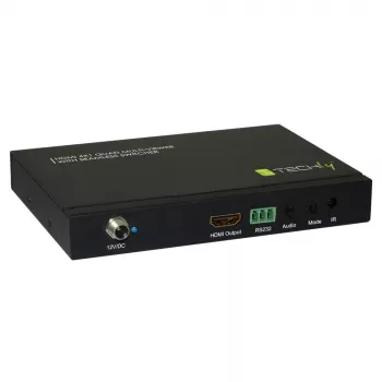 Techly HDMI 4x1 multiviewer met naadloze switcher, HDMI, metaal, zwart, 60 Hz, 1080p, 2,25 Gbit/s